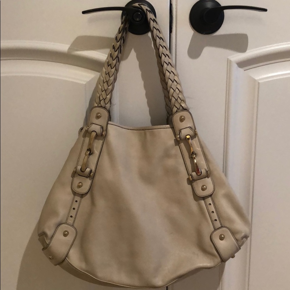 Gucci off white leather bag